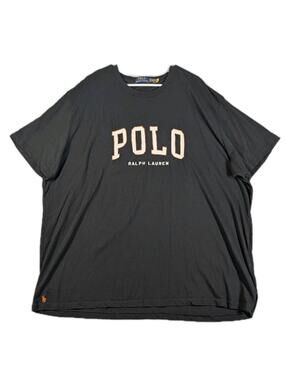 Polo Ralph Lauren Mens 3XB Black Graphic Logo T Shirt Streetwear Cotton Tee